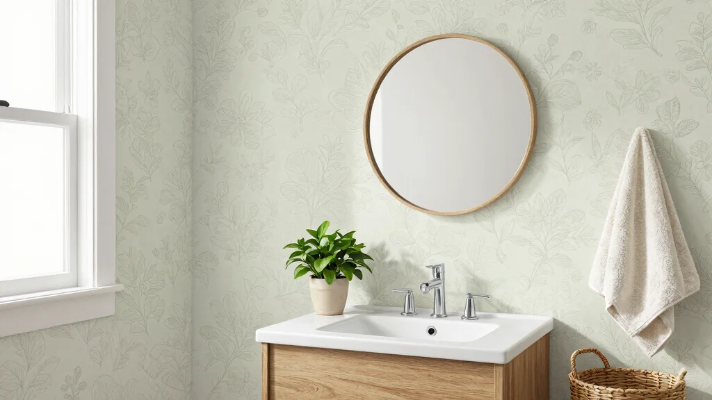 12 Guest Bathroom Wallpaper Ideas with Subtle Pattern Style