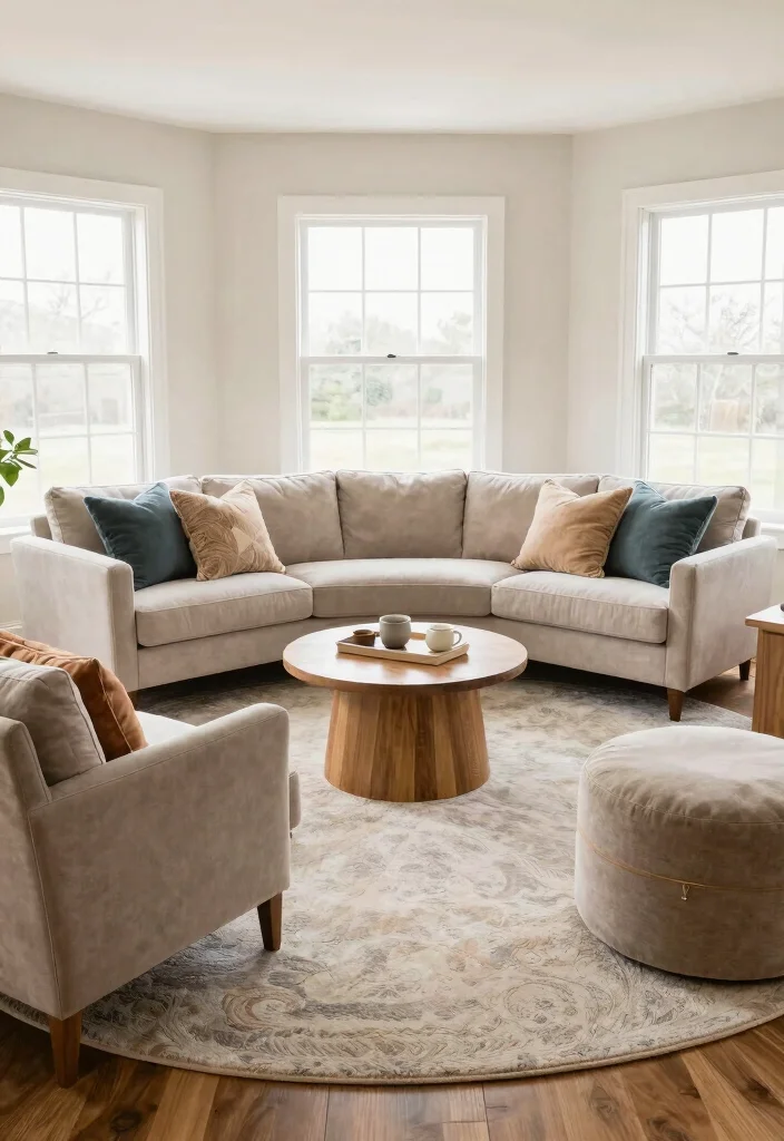 12 Home Living Room Ideas for Comfortable Everyday Living 8. Choose Versatile Furniture Arrangements 0