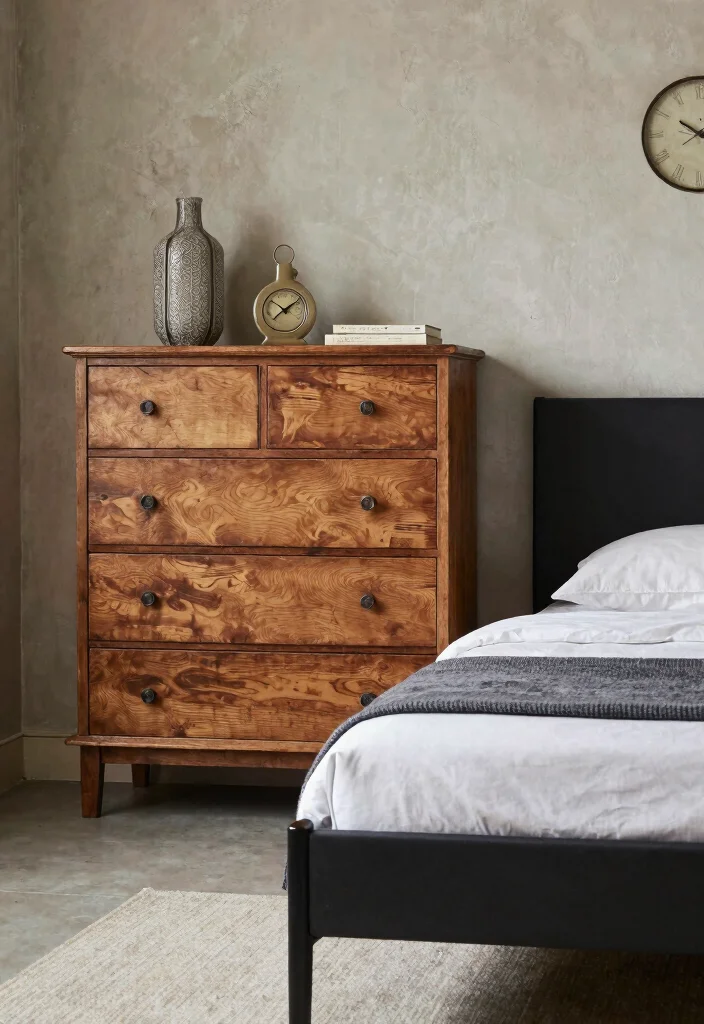 12 Industrial Bedroom Ideas with Raw Modern Texture 7. Combining Old and New 0