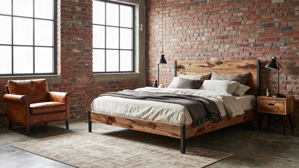 12 Industrial Bedroom Ideas with Raw Modern Texture