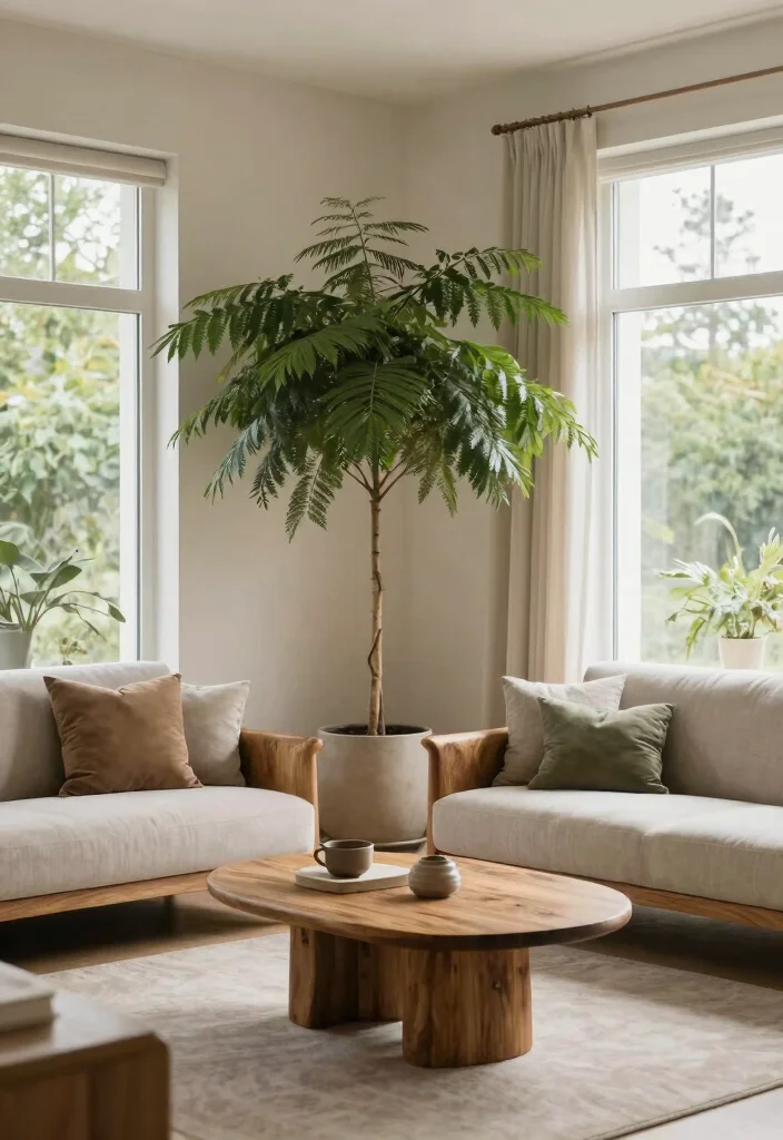 12 Kid Friendly Living Room Ideas with Durable Style 8. Nature Inspired Elements 0