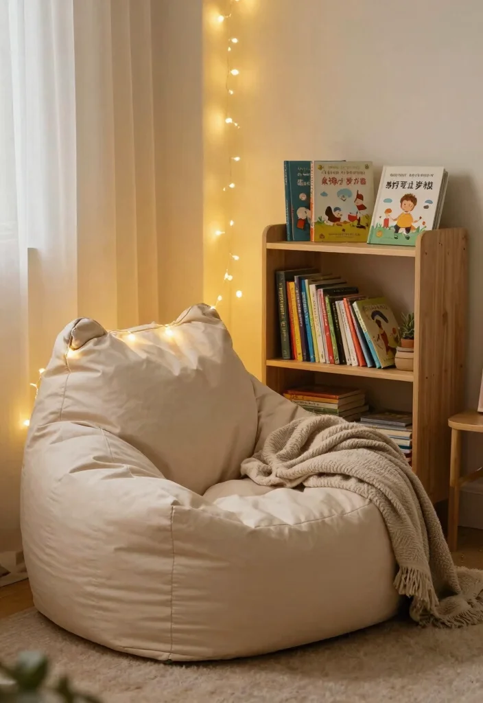 12 Kid Friendly Living Room Ideas with Durable Style 9. Cozy Reading Nooks 0