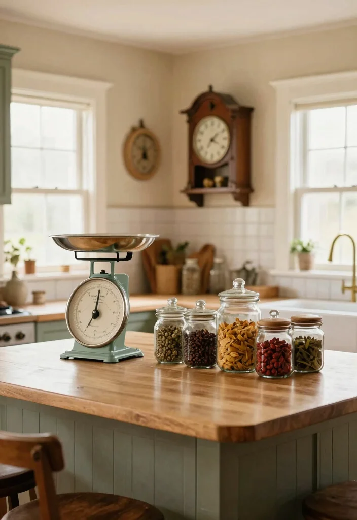 12 Kitchen Island Decor Ideas for Everyday Use 9. Vintage Accents and Finds 0