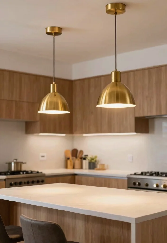 12 Kitchen Island Decorating Ideas for a Styled Finish 6. Incorporate Lighting Accessories 0