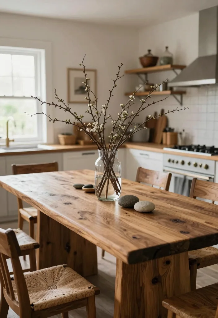 12 Kitchen Table Decor Ideas for Everyday Styling 10. Natural Elements 0