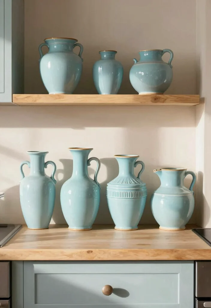 12 Light Blue Kitchen Ideas for a Fresh Airy Look 12. Unique Light Blue Decor Pieces 0