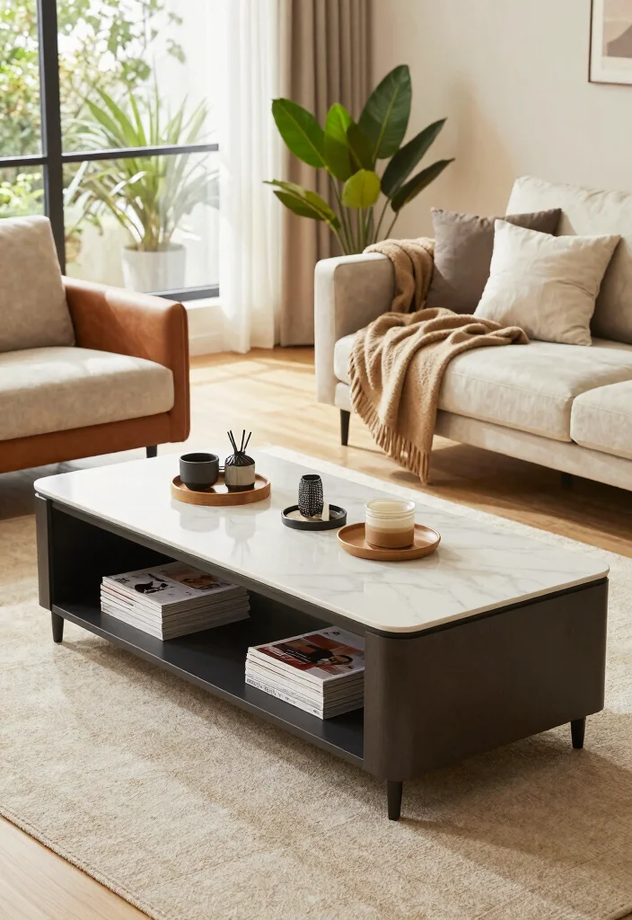 12 Living Room Closet Ideas for Hidden Storage 5. Multi Functional Furniture 0