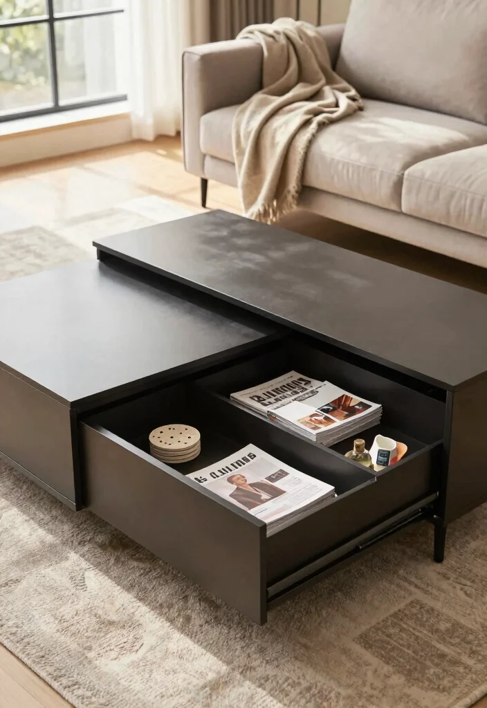 12 Living Room Closet Ideas for Hidden Storage 9. Underneath Furniture Storage 0