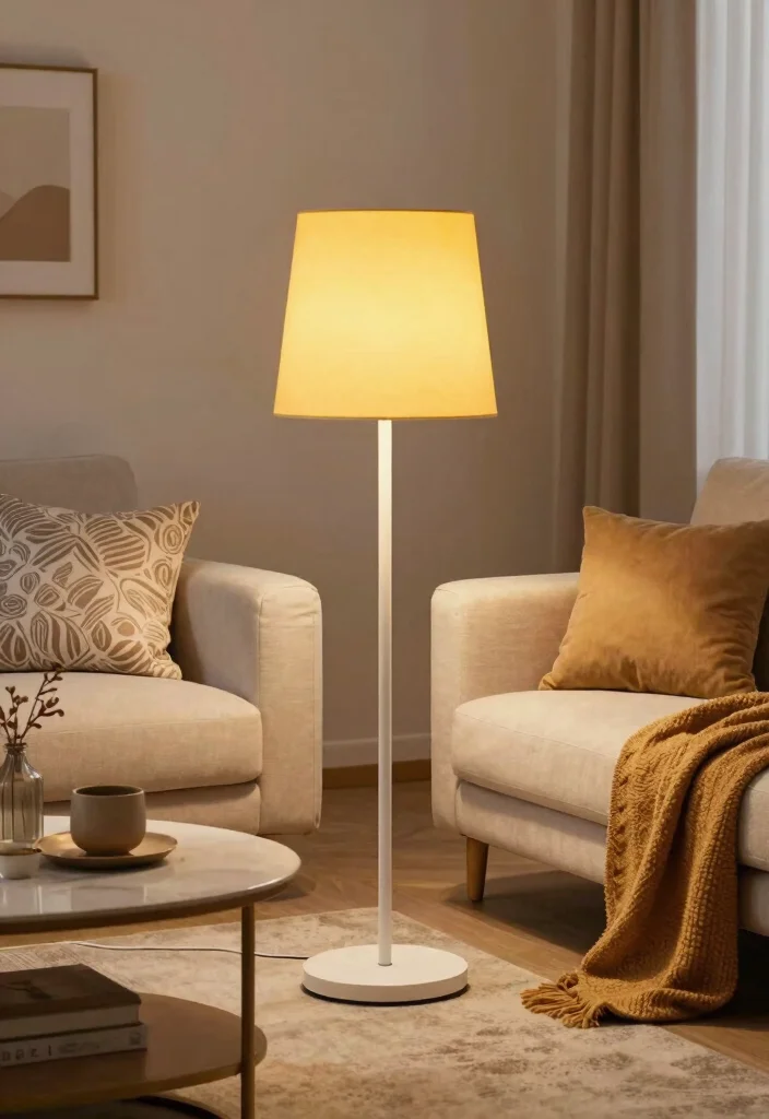 12 Living Room Lamp Lighting Ideas for Cozy Evenings 12. Personal Touch with Customizable Lamps 0