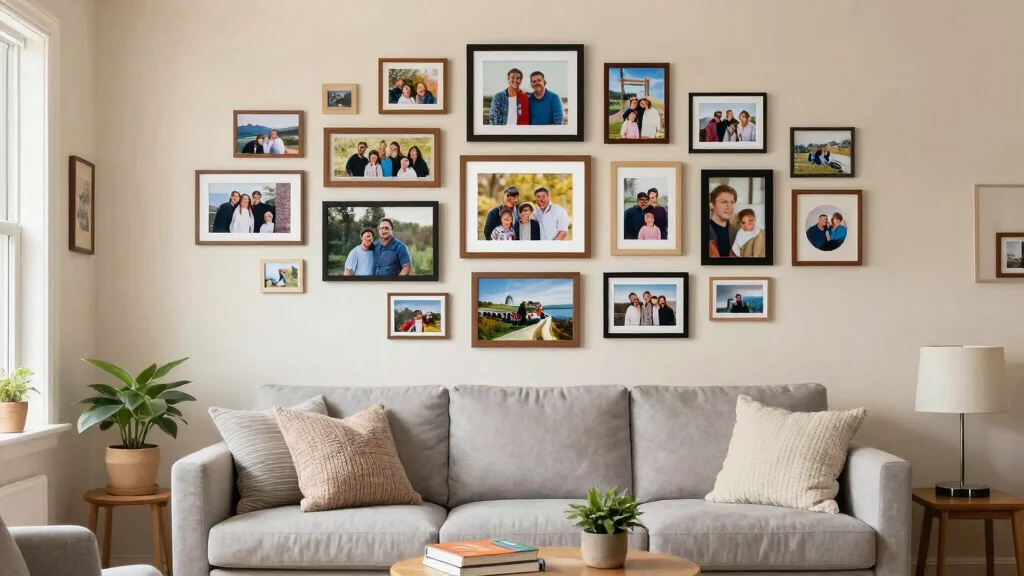 12 Living Room Photo Wall Ideas for Personal Decor