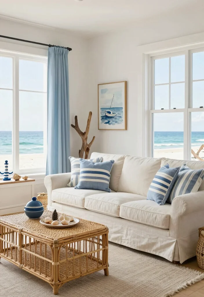 12 Living Room Theme Ideas to Guide Your Decor 10. Coastal Calm 0