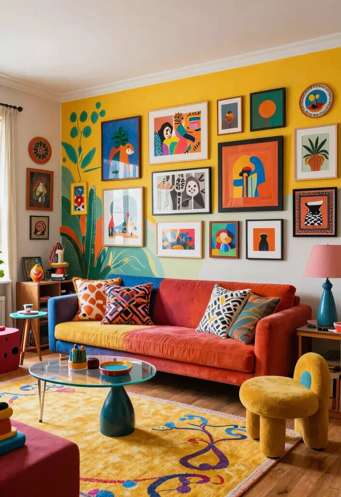 12 Living Room Theme Ideas to Guide Your Decor 7. Artistic Fusion 0