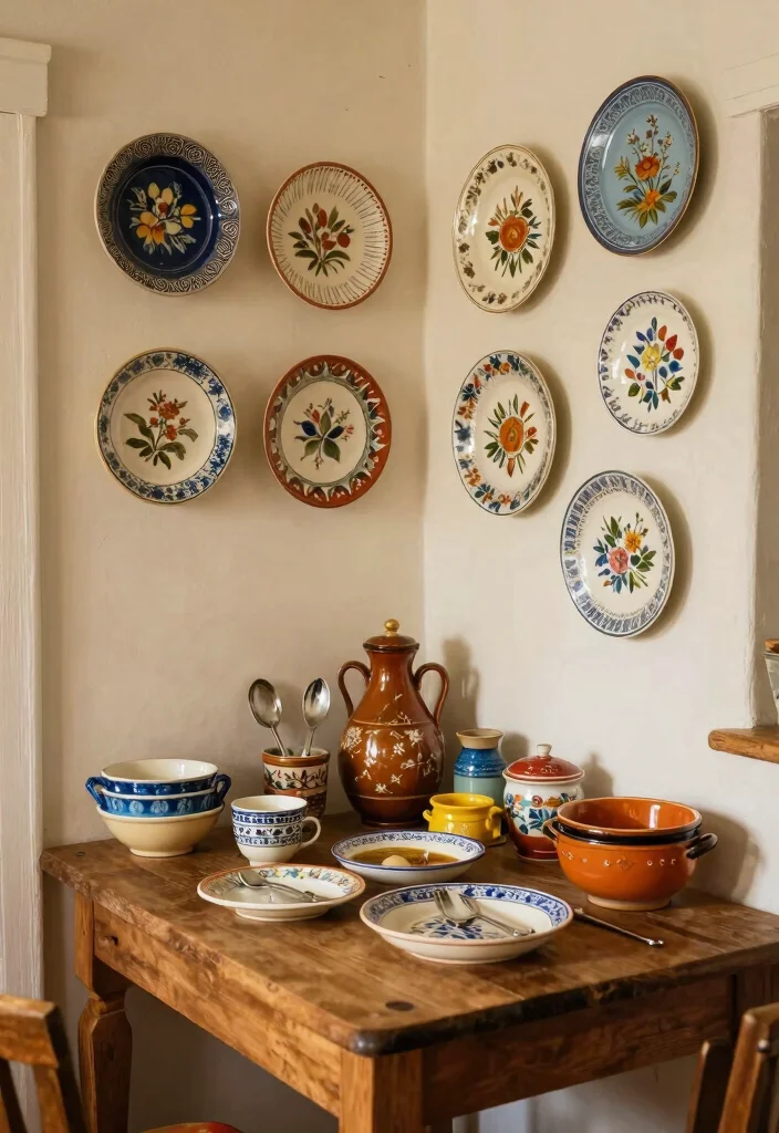 12 Mexican Kitchen Decor Ideas with Colorful Character 12. Personal Touches with Family Heirlooms 0