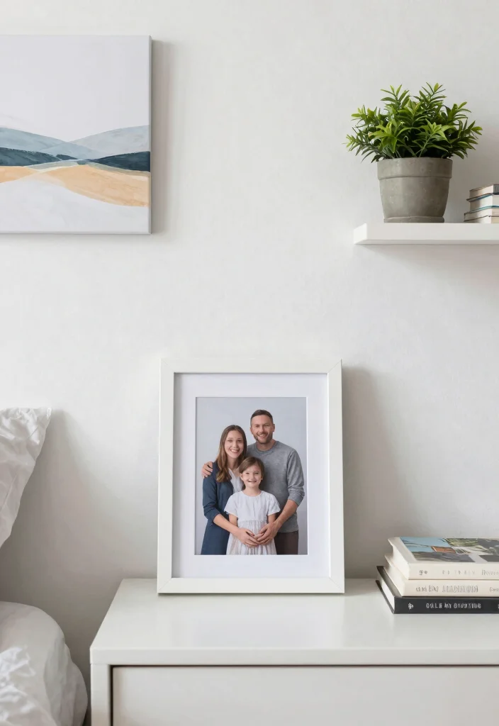 12 Minimal Bedroom Design Ideas for Calm Living 9. Personal Touches with Minimalism 0