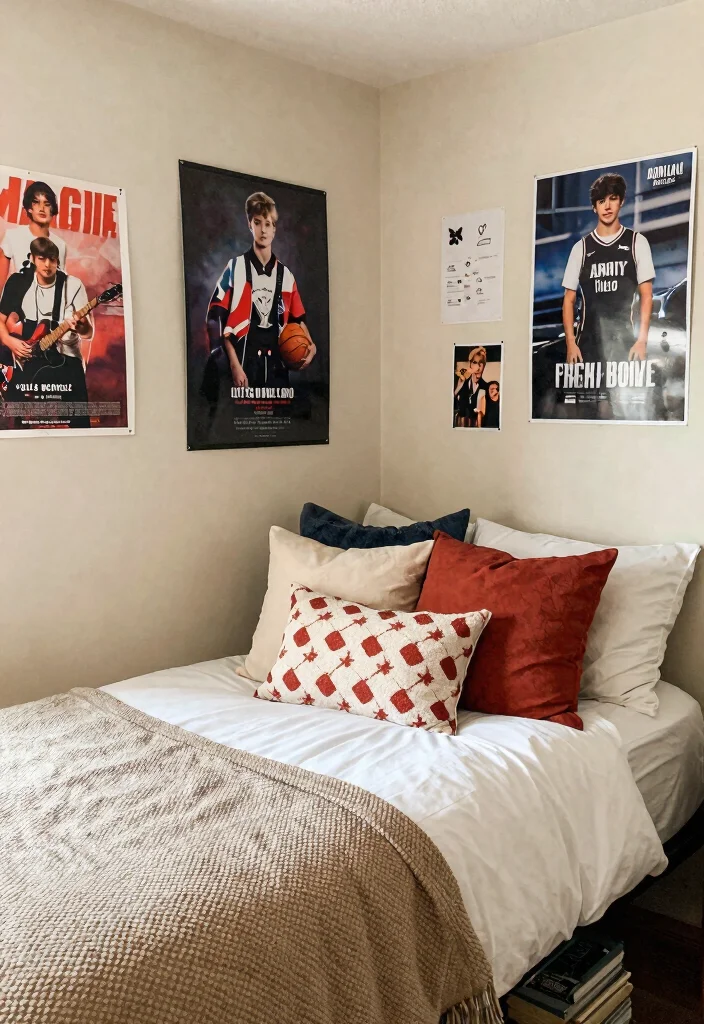 12 Teen Boys Bedroom Ideas with Fun Functional Style 10. Personal Touches with Accessories 0
