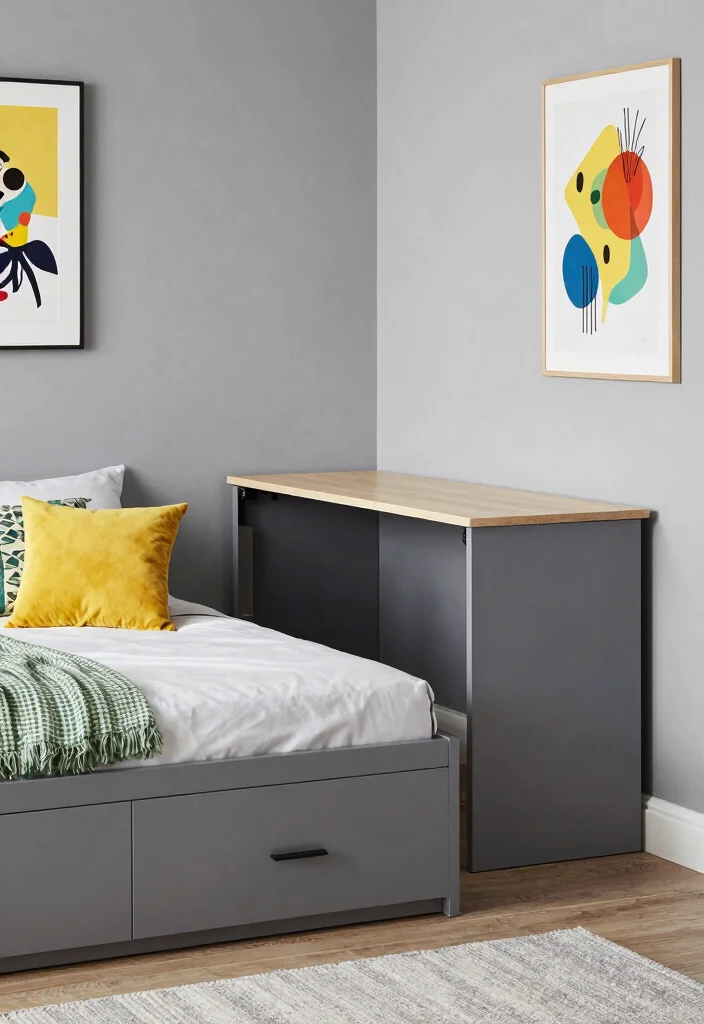 12 Teen Boys Bedroom Ideas with Fun Functional Style 2. Multifunctional Furniture Must Haves 0