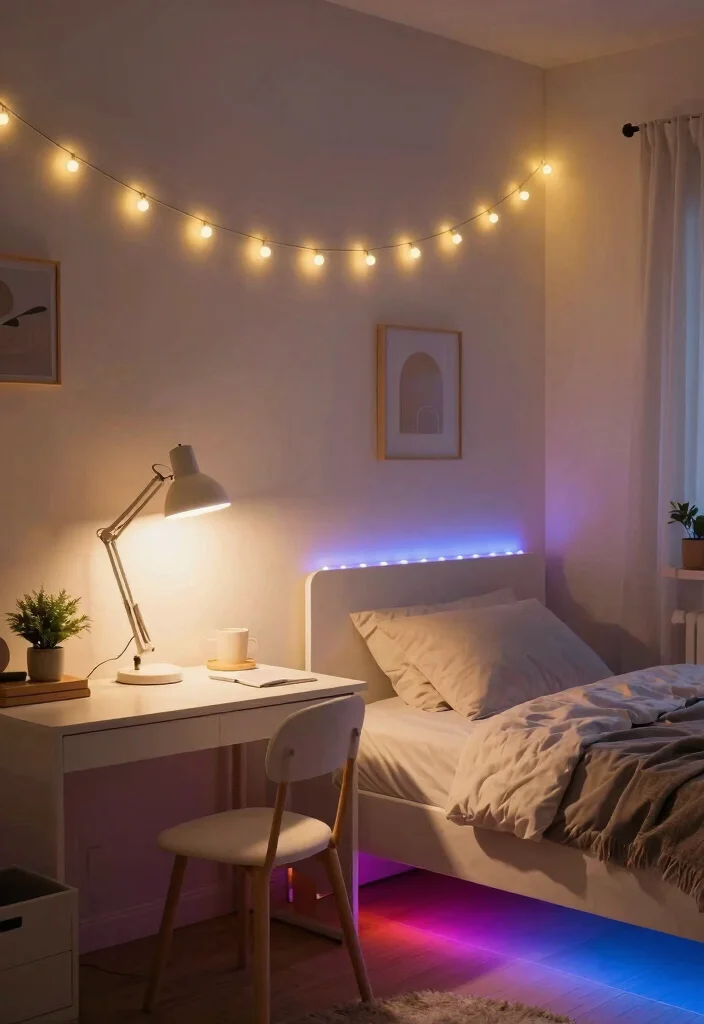 12 Teen Boys Bedroom Ideas with Fun Functional Style 6. Lighting to Set the Mood 0