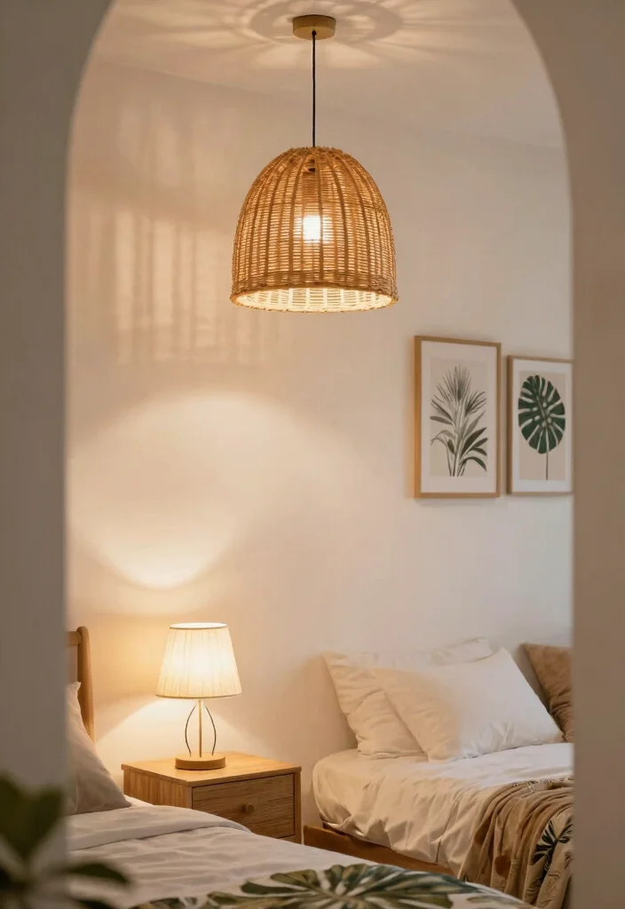 12 Tropical Bedroom Ideas for a Fresh Relaxed Mood 6. Tropical Inspired Lighting 0