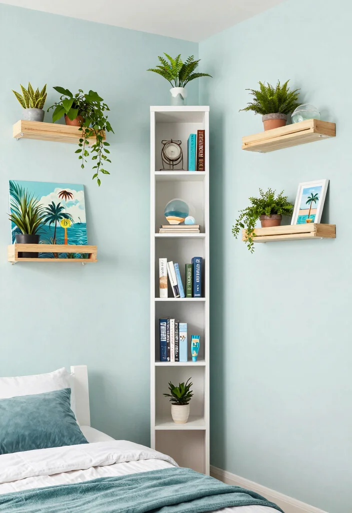 12 Tropical Bedroom Ideas for a Fresh Relaxed Mood 9. Utilizing Vertical Space 0