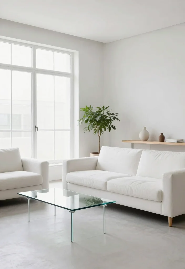 12 UK Living Room Ideas with Cozy Modern Charm 5. Embrace Minimalism 0