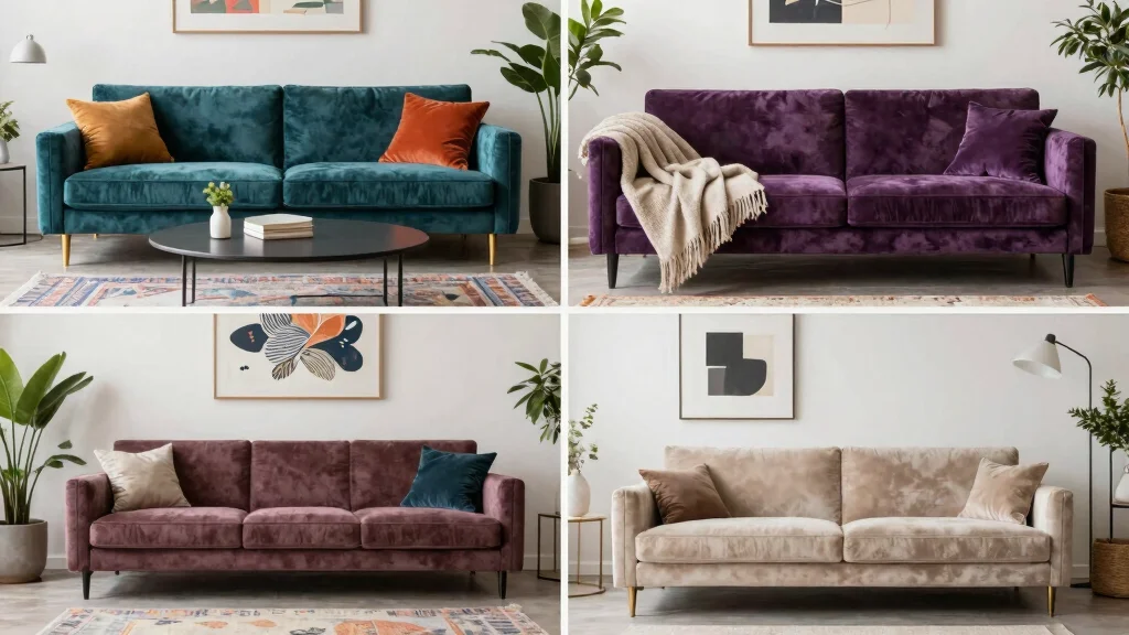 12 Velvet Couch Living Room Ideas with Rich Texture