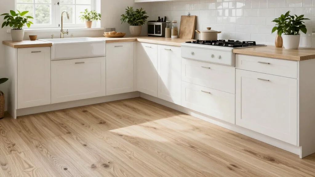 12 White Kitchen Flooring Ideas for a Clean Base