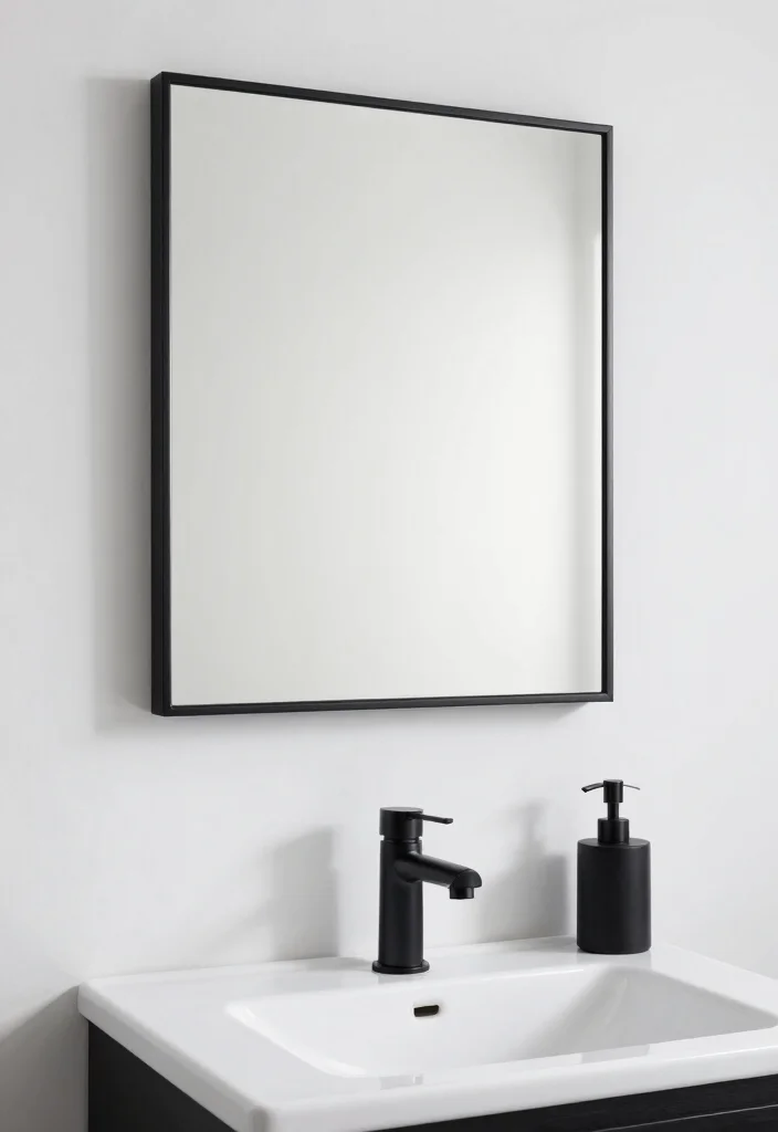 12 White and Black Bathroom Ideas with Modern Contrast 11. White and Black Accents 0