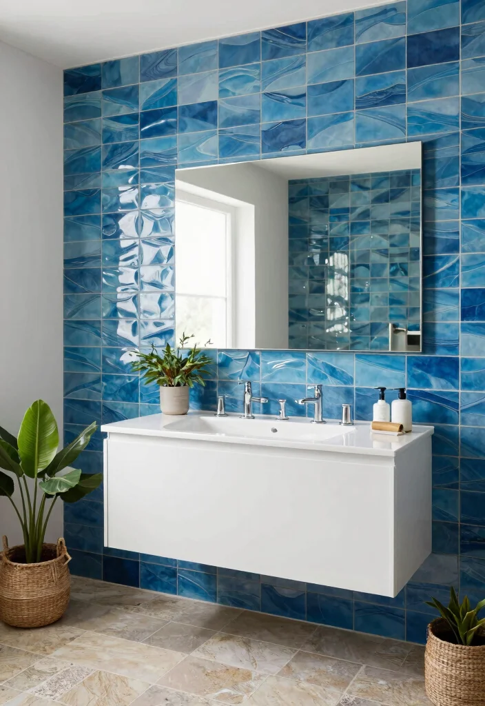14 Bathroom Wall Tile Ideas for Texture and Lasting Style 2. Textured Wall Tiles for Visual Interest 0