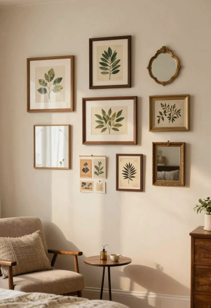 14 Cottagecore Bedroom Ideas with Soft Cozy Layers 5. Curated Decor 0