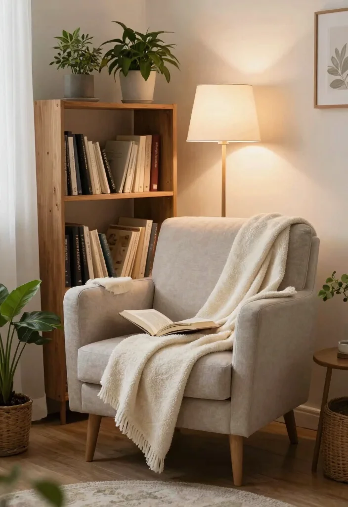14 Cottagecore Bedroom Ideas with Soft Cozy Layers 6. Cozy Reading Nook 0