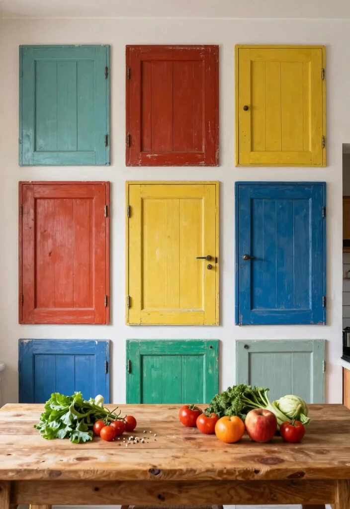 14 Kitchen Feature Wall Ideas to Add Visual Interest 12. Creative Upcycling Ideas 0