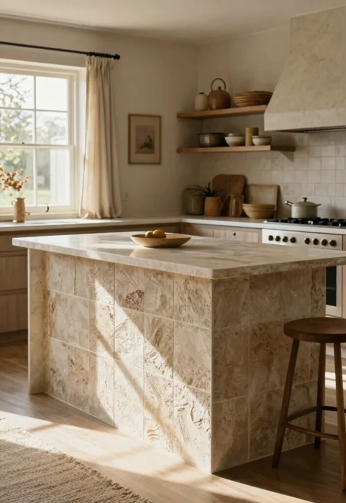 14 Kitchen Island Ideas for Cooking and Gathering 13. Textured Surfaces 0