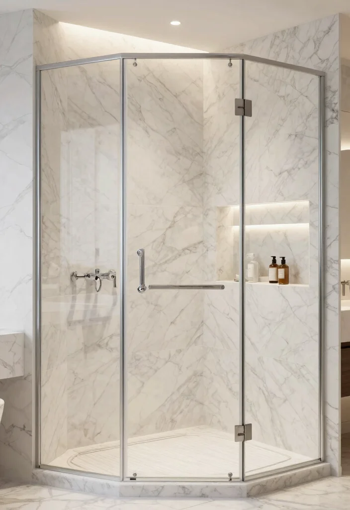 14 Marble Bathroom Ideas for a Timeless Elegant Look 7. Marble Shower Enclosures 0