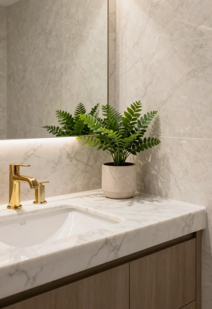14 Marble Bathroom Ideas for a Timeless Elegant Look 8. Modern Marble Finishes 0