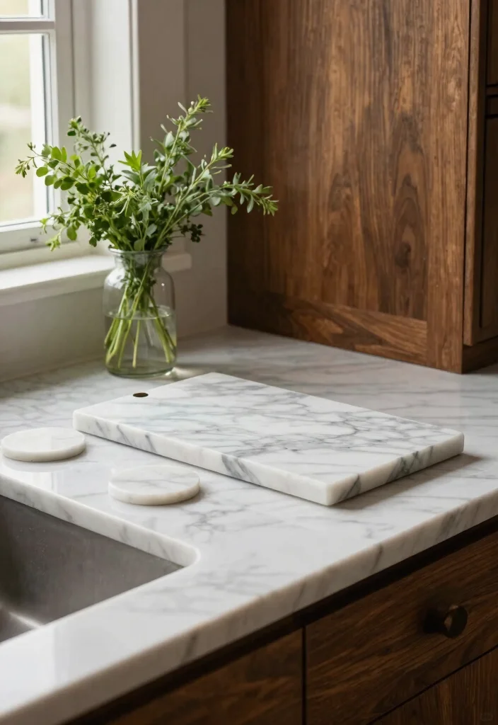 14 Marble Kitchen Ideas for a Luxe Modern Finish 4. Marble Accents and Accessories 0