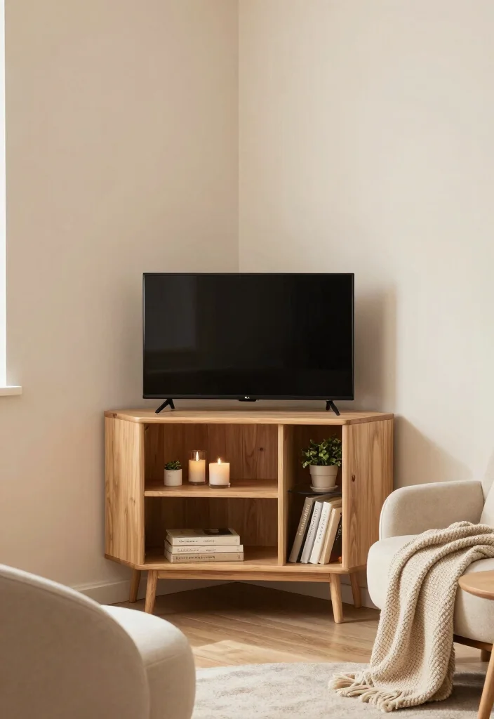 14 Modern TV Unit Ideas for Stylish Living Rooms 2. Compact Corner Units 0