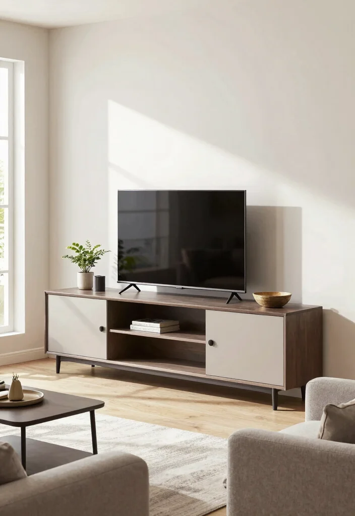 14 Modern TV Unit Ideas for Stylish Living Rooms 3. Multi Functional Cabinets 0