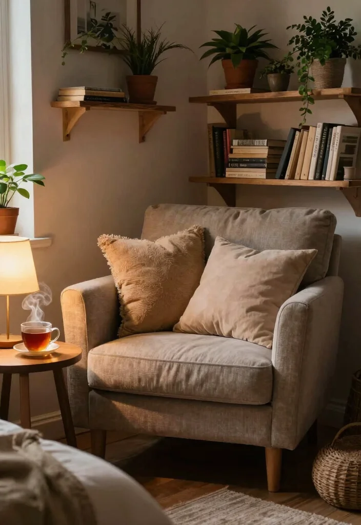 14 Rustic Farmhouse Bedroom Ideas with Cozy Charm 11. Cozy Reading Nook 0