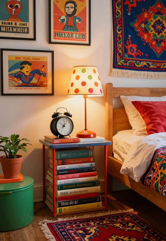 14 Vintage Bedroom Decor Ideas with Timeless Character 3. Retro Bedroom Accessories 0