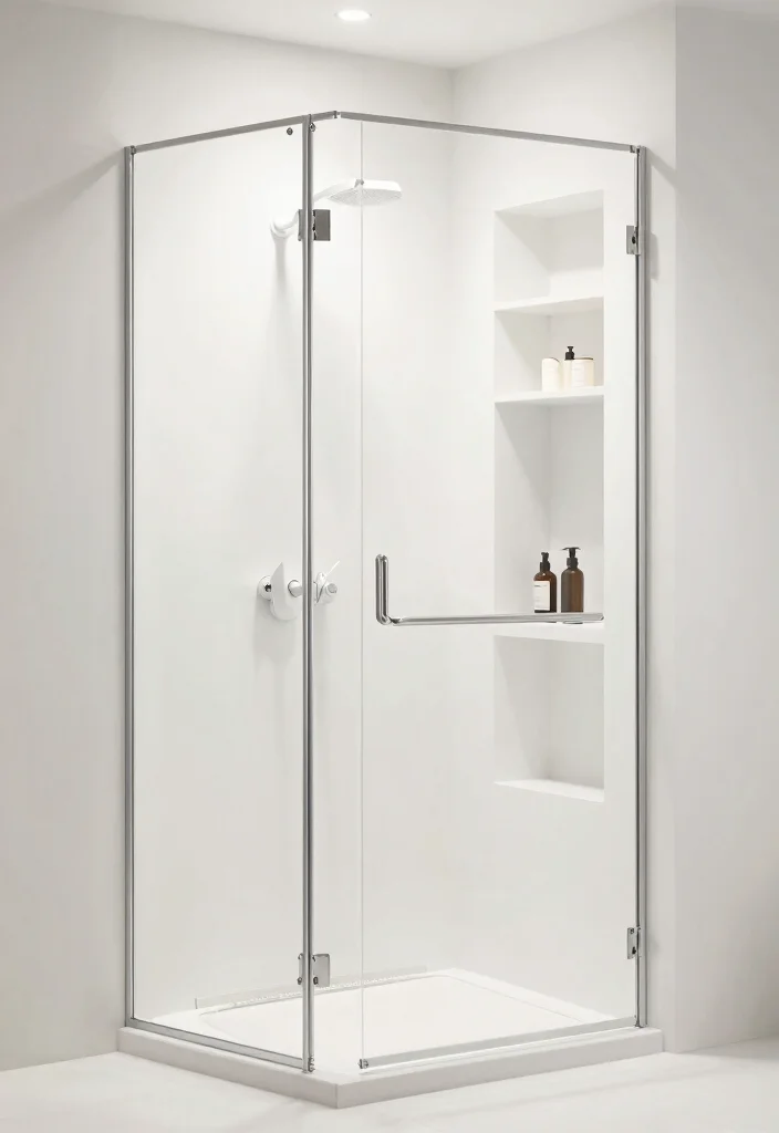 14 Walk In Shower Bathroom Ideas for a Clean Modern Look 12. Innovative Shower Storage 0