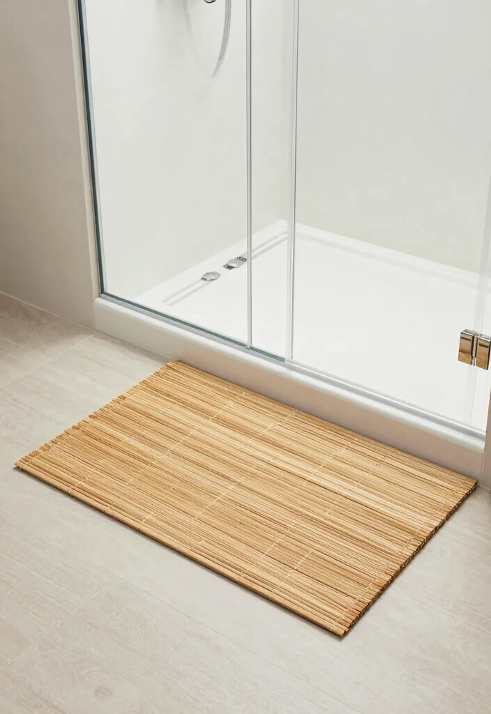 14 Walk In Shower Bathroom Ideas for a Clean Modern Look 13. Unique Shower Mats 0