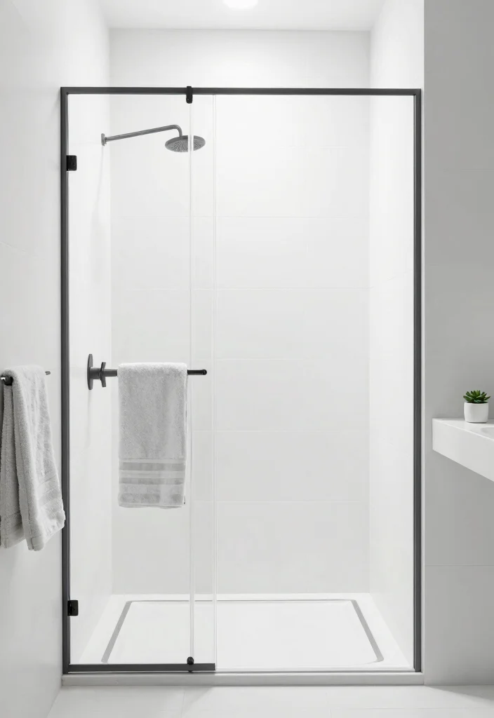 14 Walk In Shower Bathroom Ideas for a Clean Modern Look 3. Monochrome Color Schemes 0