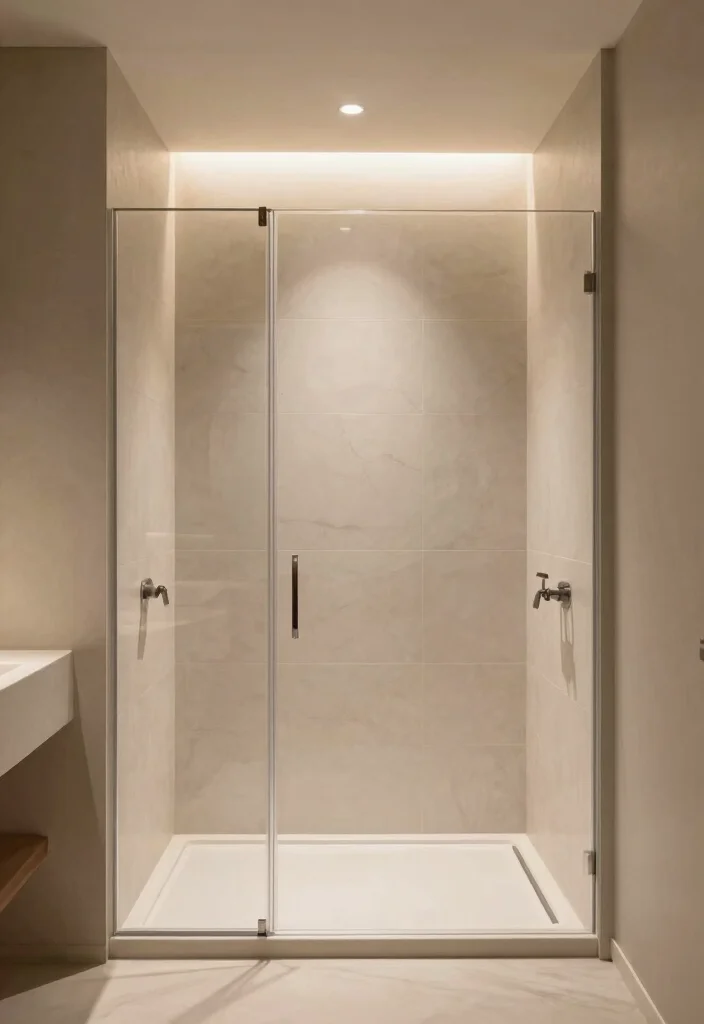 14 Walk In Shower Bathroom Ideas for a Clean Modern Look 4. Integrated Lighting 0