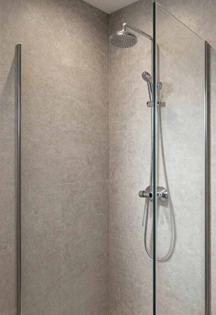 14 Walk In Shower Bathroom Ideas for a Clean Modern Look 6. Textured Tiles 0