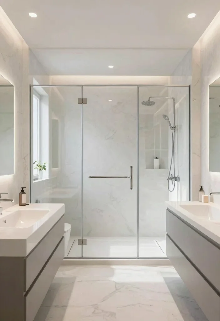 14 Walk In Shower Bathroom Ideas for a Clean Modern Look 7. Open concept Designs 0