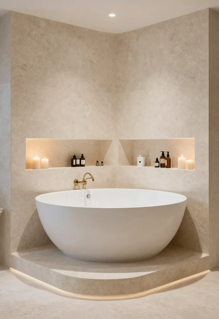 18 Luxury Bathroom Ideas with High End Finishes and Calm Vibes 16. Luxurious Bathtub Surrounds 0