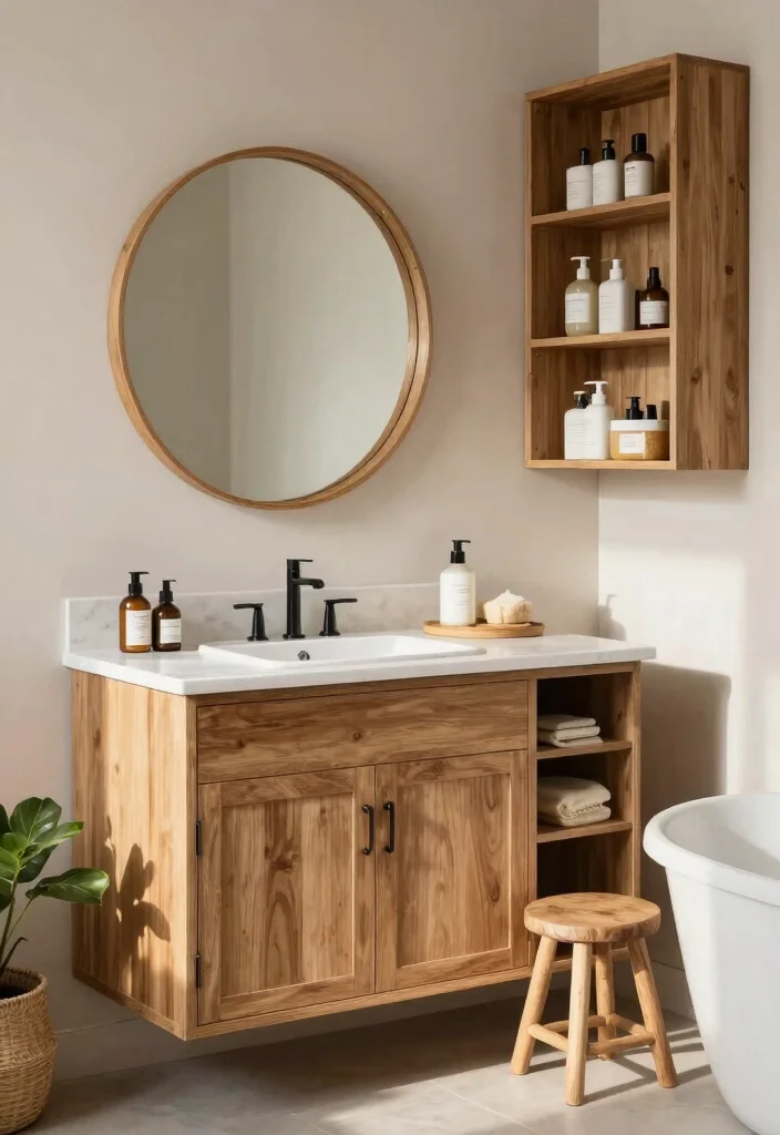 18 Luxury Bathroom Ideas with High End Finishes and Calm Vibes 3. Natural Wood Elements 0