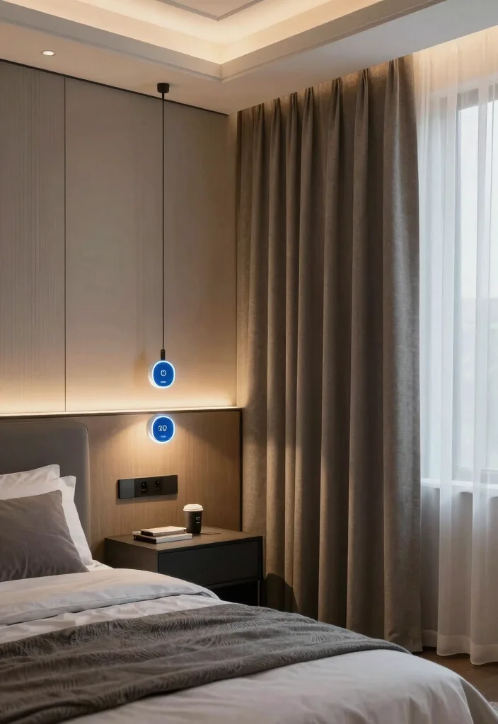 18 Luxury Elegant Bedroom Ideas with Refined Comfort 13. Integrated Technology 0