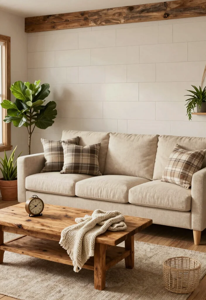 9 Bloxburg Living Room Ideas for Modern Builds 3. Modern Farmhouse Charm 0