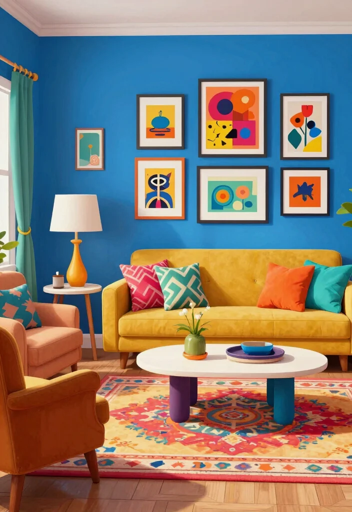 9 Bloxburg Living Room Ideas for Modern Builds 5. Vibrant Eclectic Mix 0